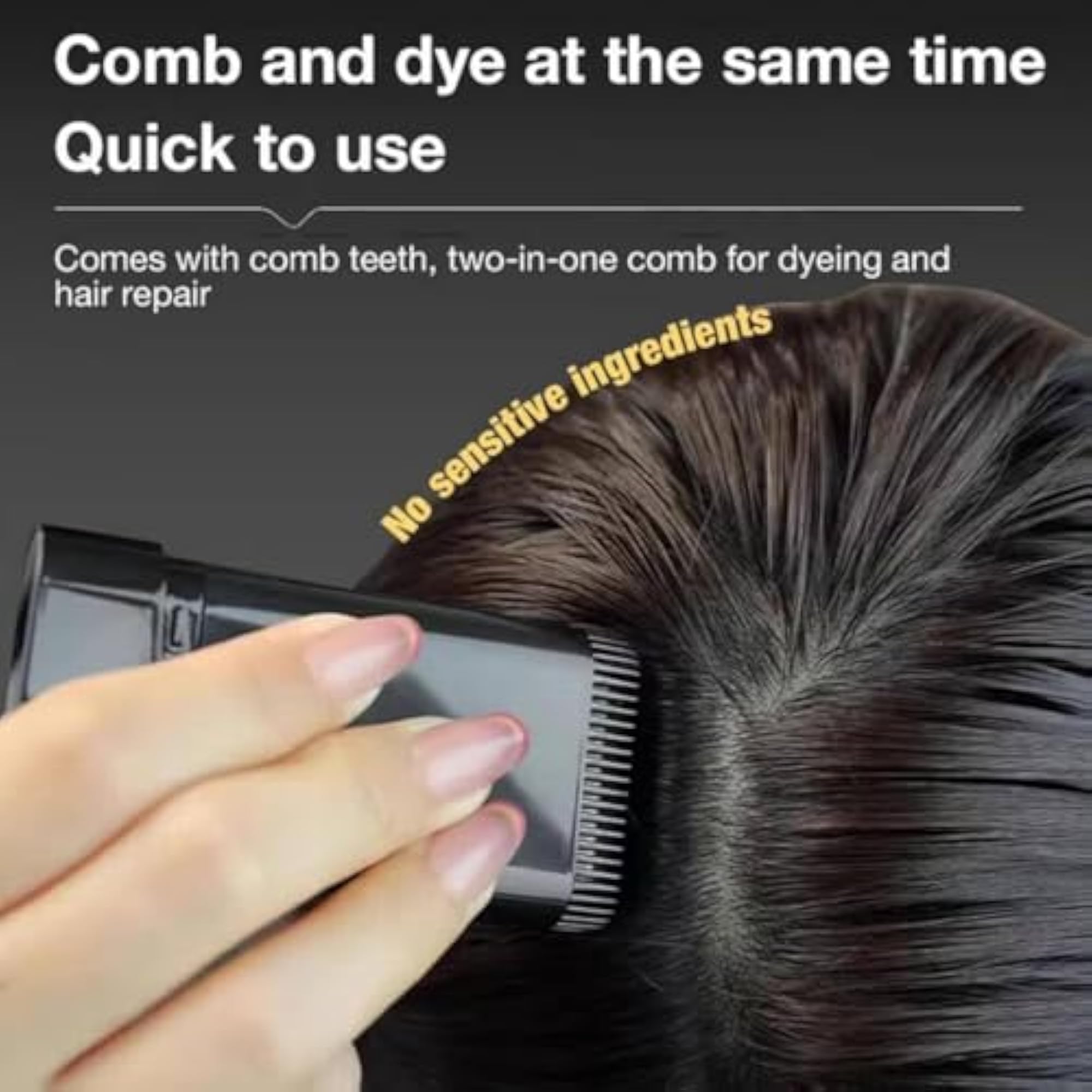New Hair Color Comb Stick for Easy Grey Coverage